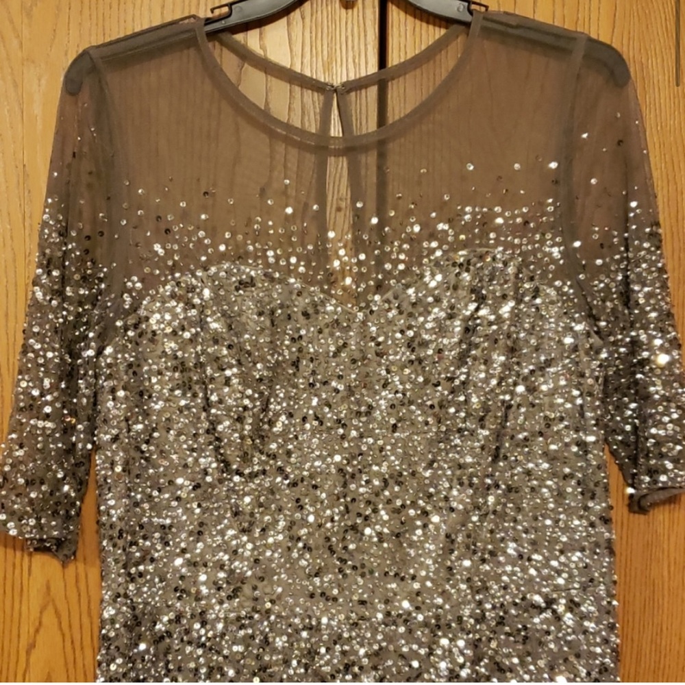 Full Length Sequin Ombre Gown - image 5